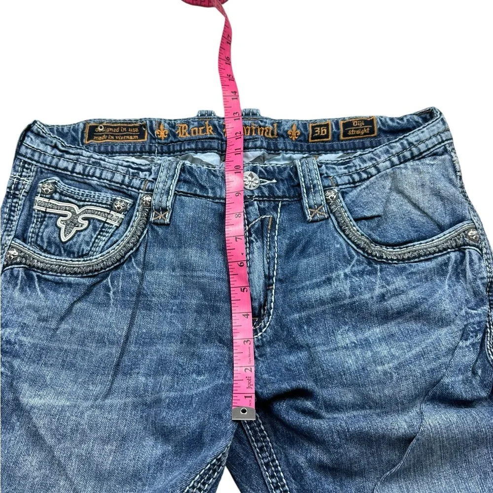 ROCK REVIVAL: Men’s Diji Straight Jeans -Size 36
